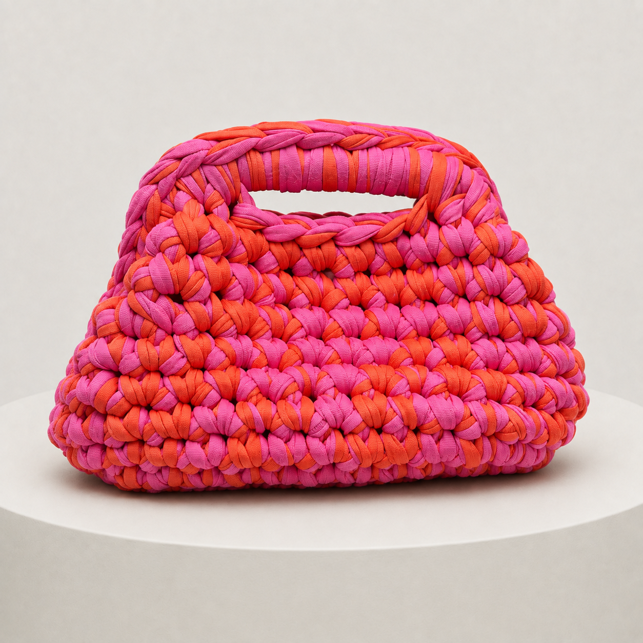 Clutch Bag - Hot Pink & Orange